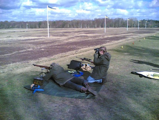 A First World War Lee Enfield rifle in use at 600 yards
